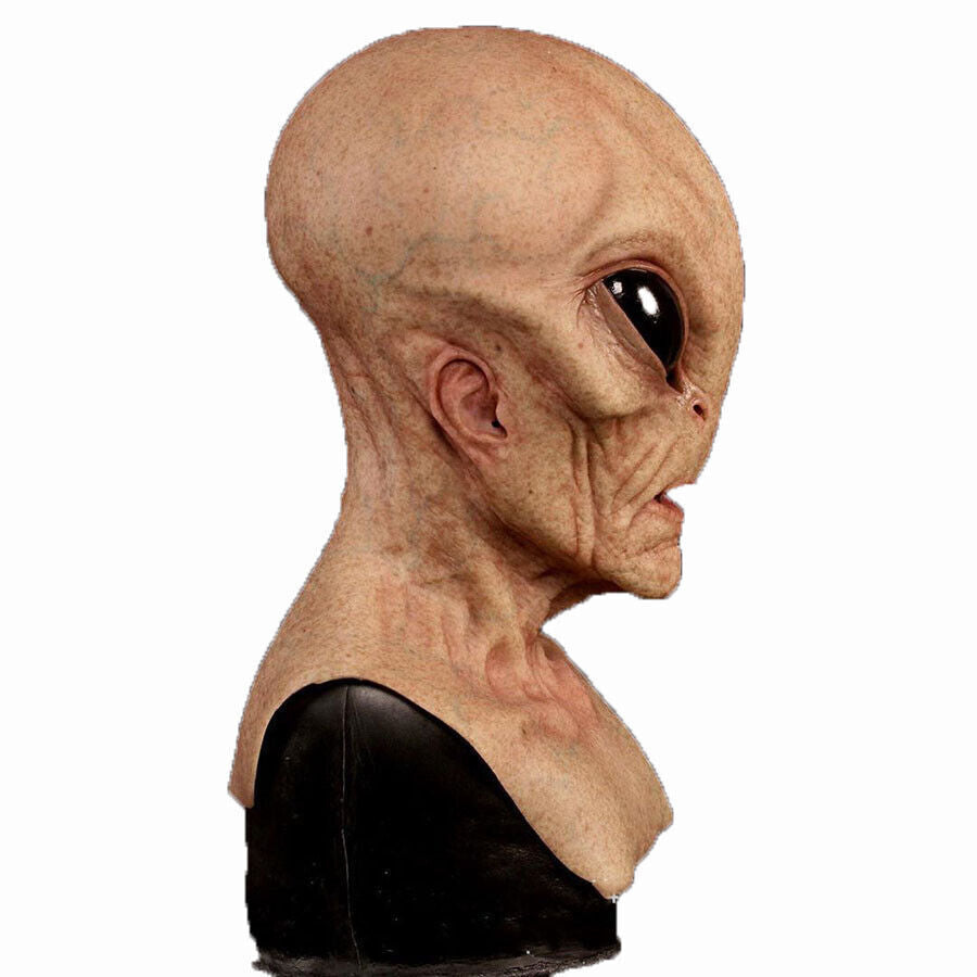 Alien Mask Scary Horrible Horror Magic Latex Costume Halloween Cosplay Party